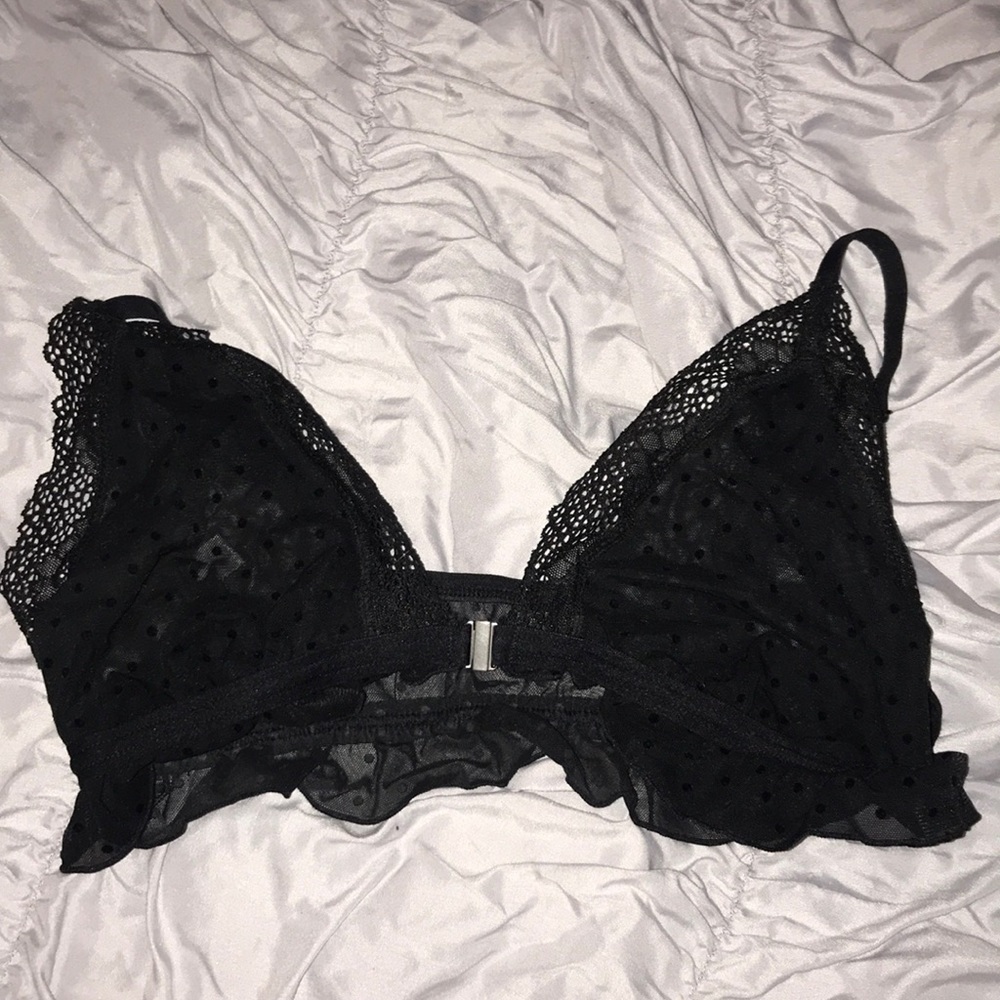 Black Unpadded Bralette